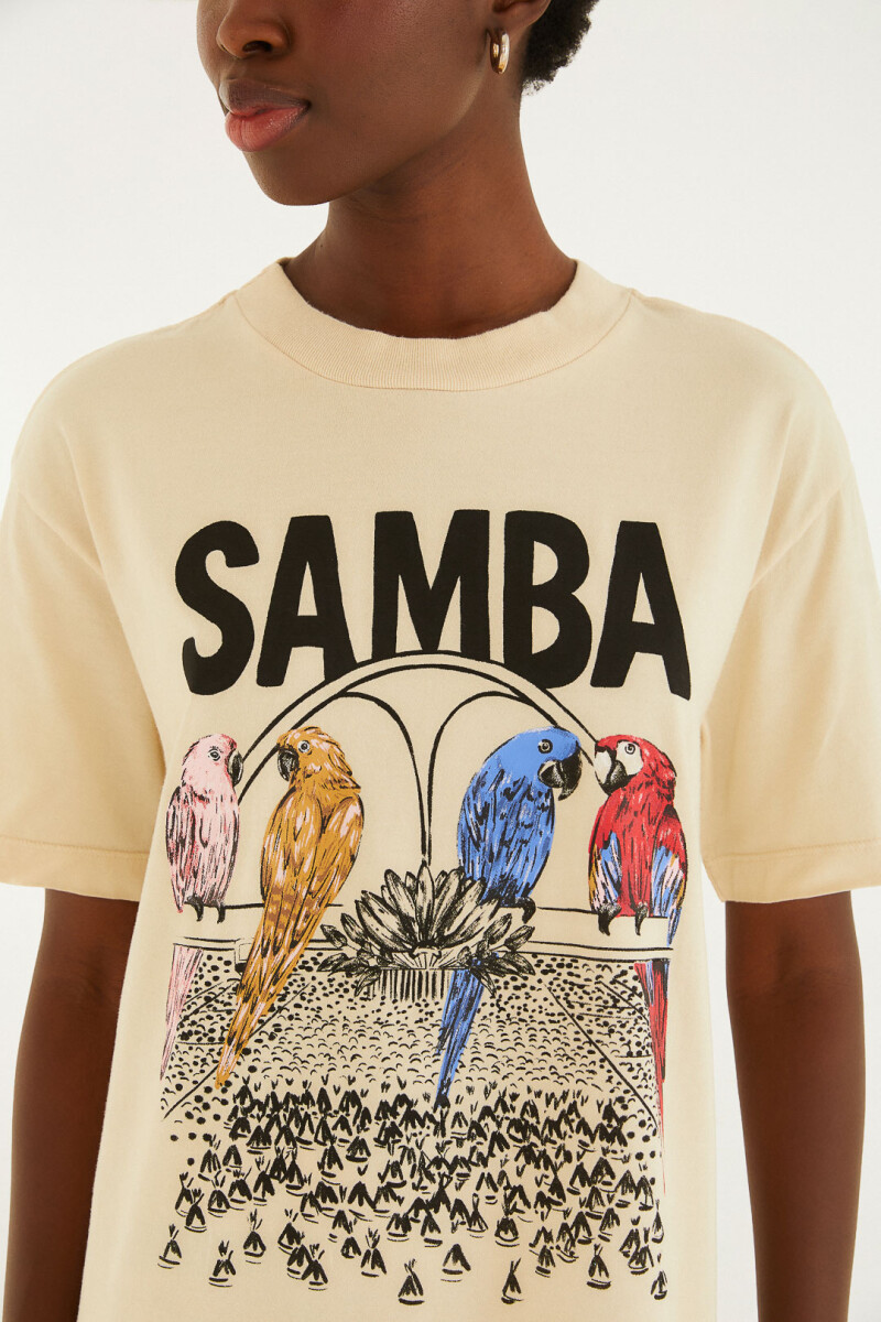 REMERA SAMBA Beige