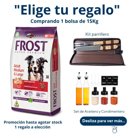 FROST ADULTO MEDIANO Y GRANDE 15 + 2KG Frost Adulto Mediano Y Grande 15 + 2kg