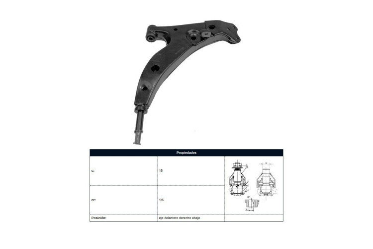 Parilla De Suspension Delantera Toyota Corolla 91-95 Der Parilla De Suspension Delantera Toyota Corolla 91-95 Der