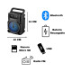 Parlante Bluetooth Con Luz Led De Colores Negro