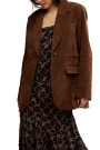 PAPER CUT VEGAN BLAZER Marron