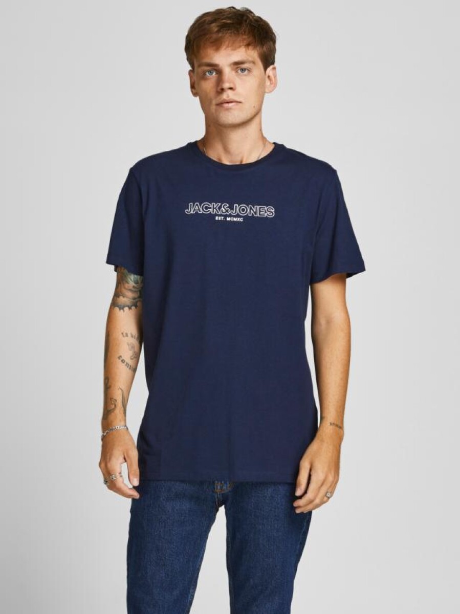 Camiseta T-shirt Tee Ss Crew Neck - Navy Blazer 