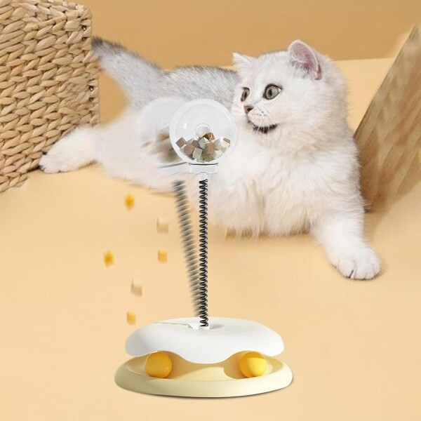 Juguete Dona Gato Base Resorte Dispensador Comida Alimento Juguete Dona Gato Base Resorte Dispensador Comida Alimento