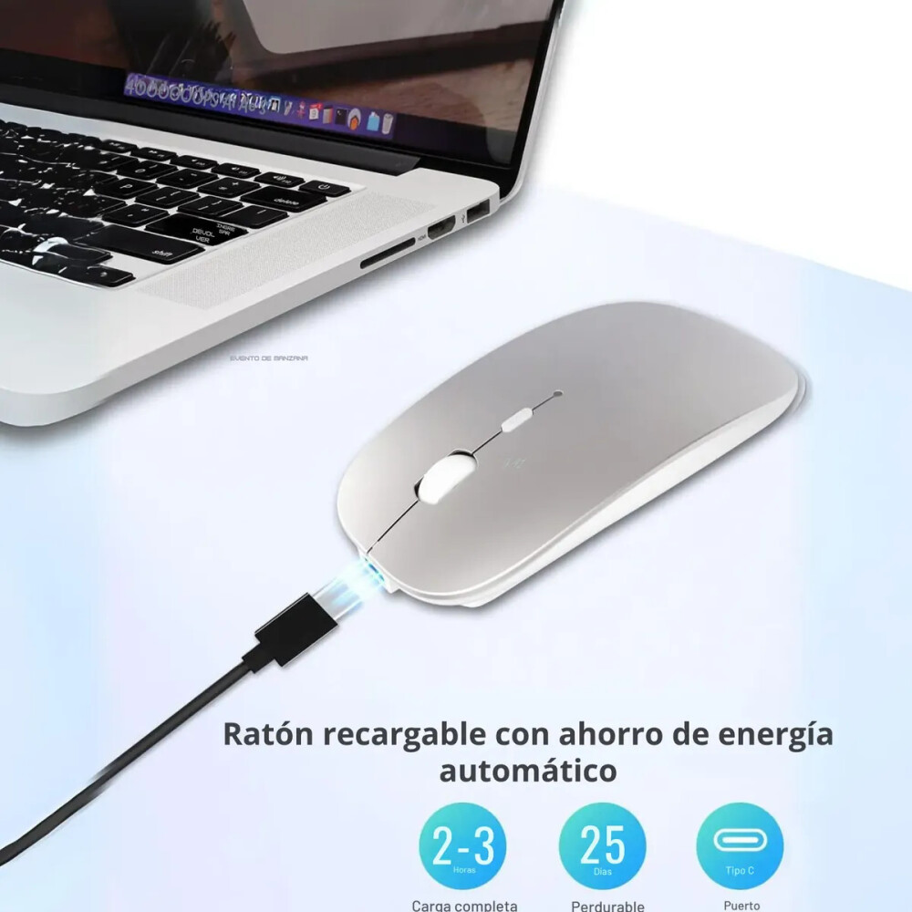 Mouse Inalámbrico Con Bluetooth NEGRO