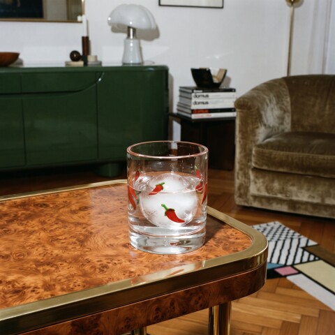 Vaso de vidrio Pimiento Vaso de vidrio Pimiento