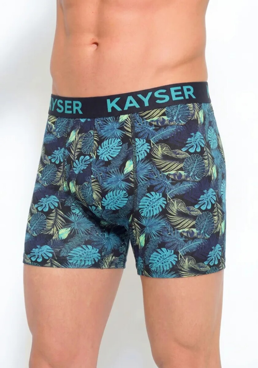 93-314 boxer largo bamb - Turquesa 