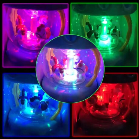 Tambor Carrusel Musical Luces Sonidos Juguete Bebé Huanger Rosa