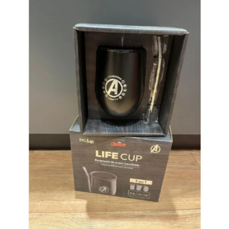 Life cup mate con bombilla Avengers Life Cup Mate Con Bombilla Avengers