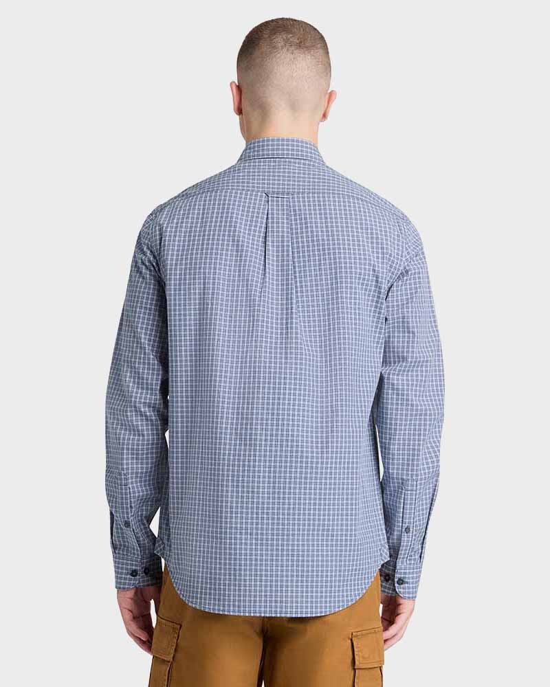 Camisa Micro Plaid Poplin Hombre 4470