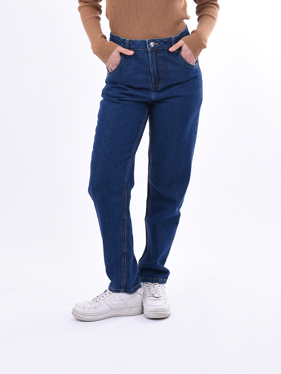 JEAN ASTRID MOM FIT - AZUL 