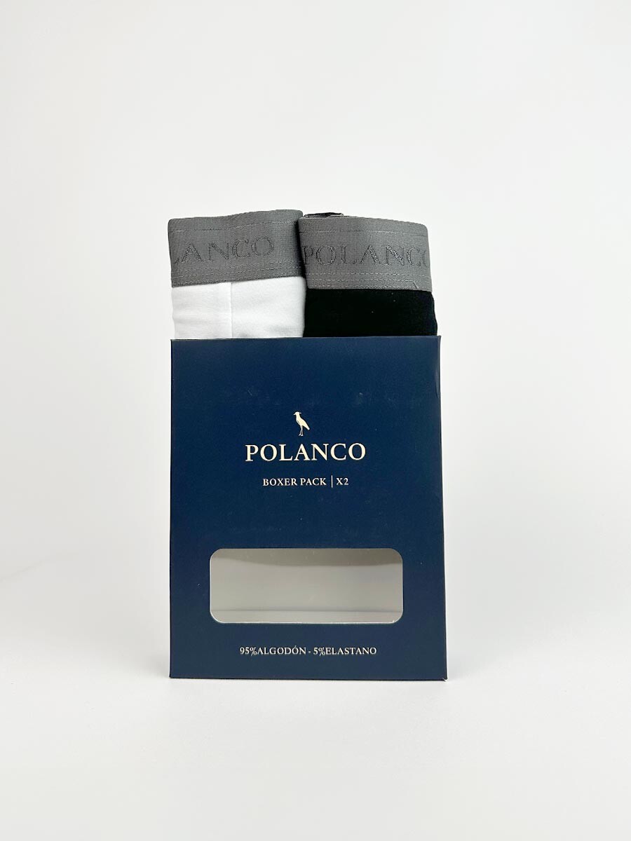 BOXER CANIS POLANCO - Negro/blanco 