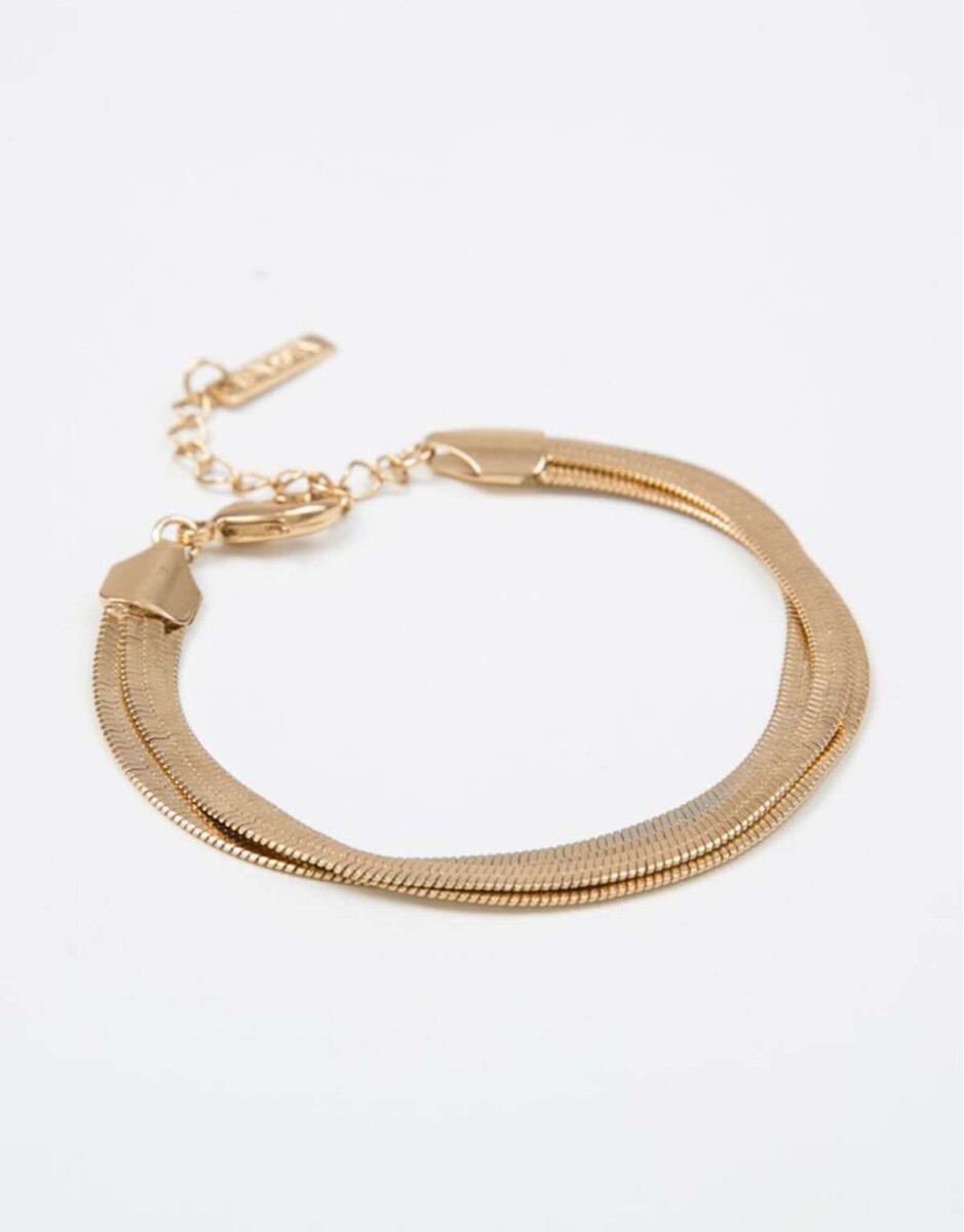 Pulseras Flexibles Metal - Dorado 