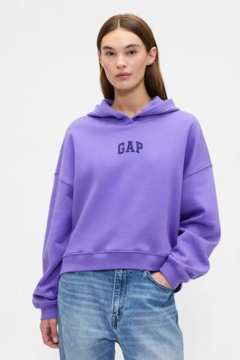 Buzo Canguro Logo Gap Mini Mujer Blue Iris 2