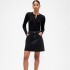 V-DENIM MINI STUD SKIRT BLACK WASH