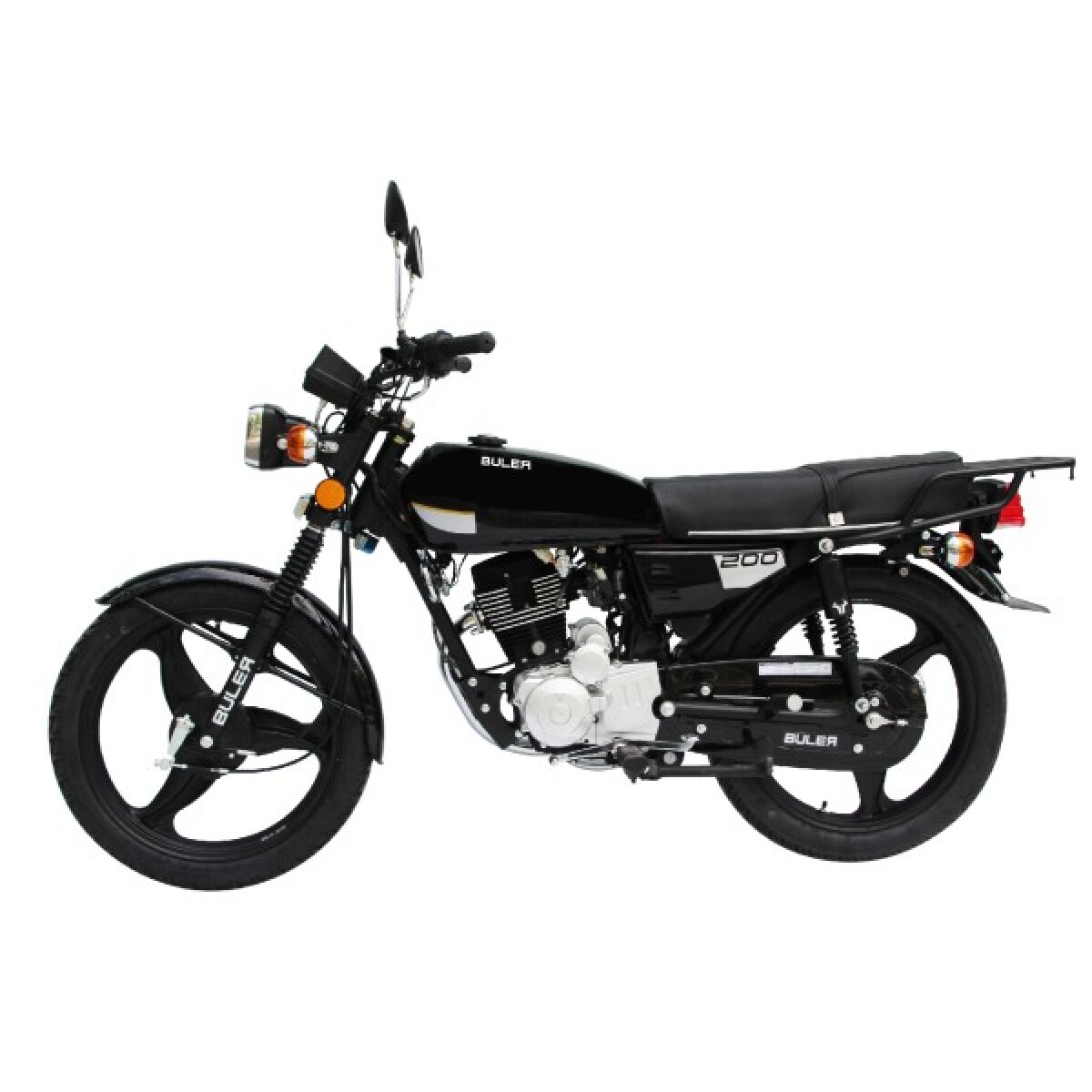 Motocicleta Buler Cobra 200cc - Aleación - Negro 