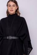 PONCHO RISSO Negro