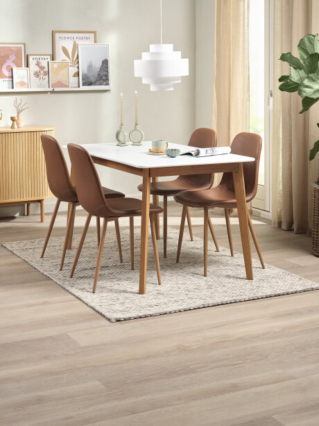Mesa de comedor JEGIND 80x130 roble/blanco Mesa de comedor JEGIND 80x130 roble/blanco