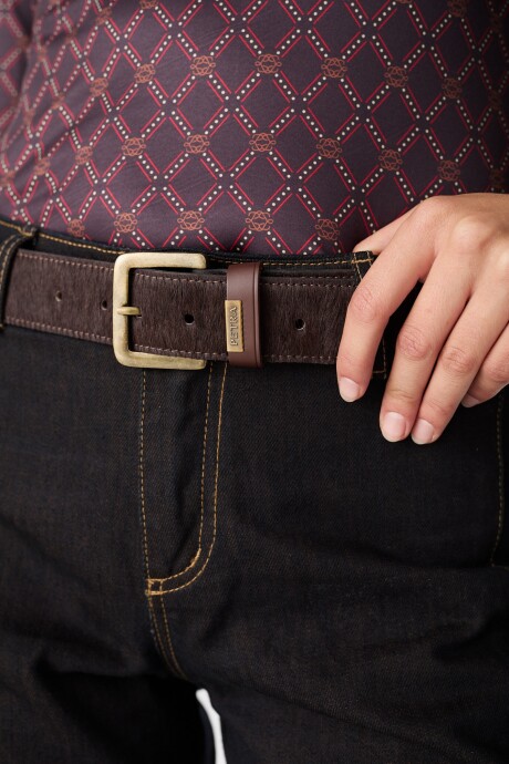 Cinturon Cowzzy Liso Marrón