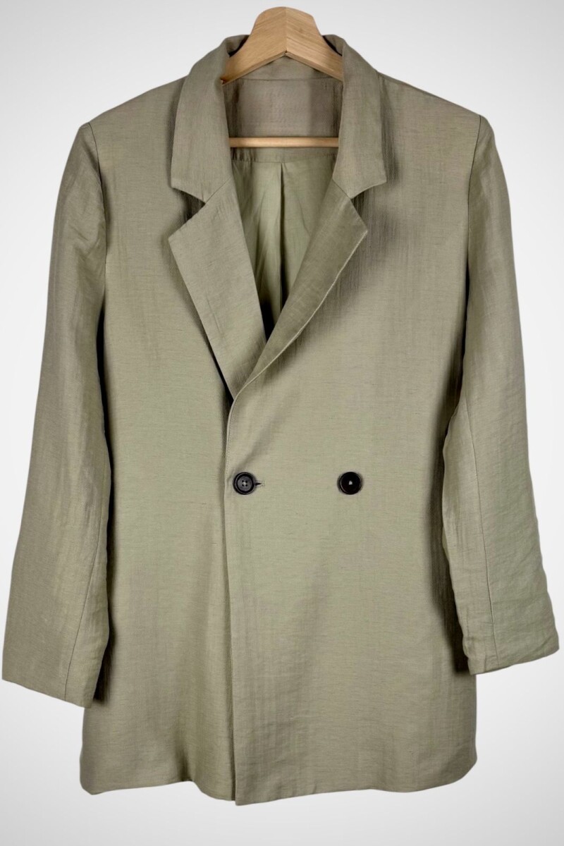 CHAQUETA LINO RAYON ECOA - CRUDO 