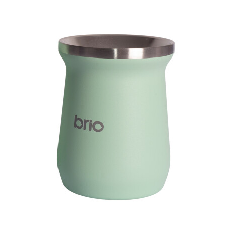 Mate De Acero Inoxidable brio Alto Diseño Clásico Menta