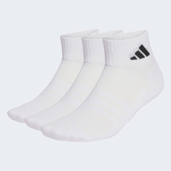 Medias Adidas Soquetes Sportswear, 3 pares Blanco