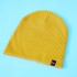 Gorro N+ de Lana Amarillo Mostaza