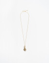 Collares Largos Color Collar Largo Metal Florero - Dorado