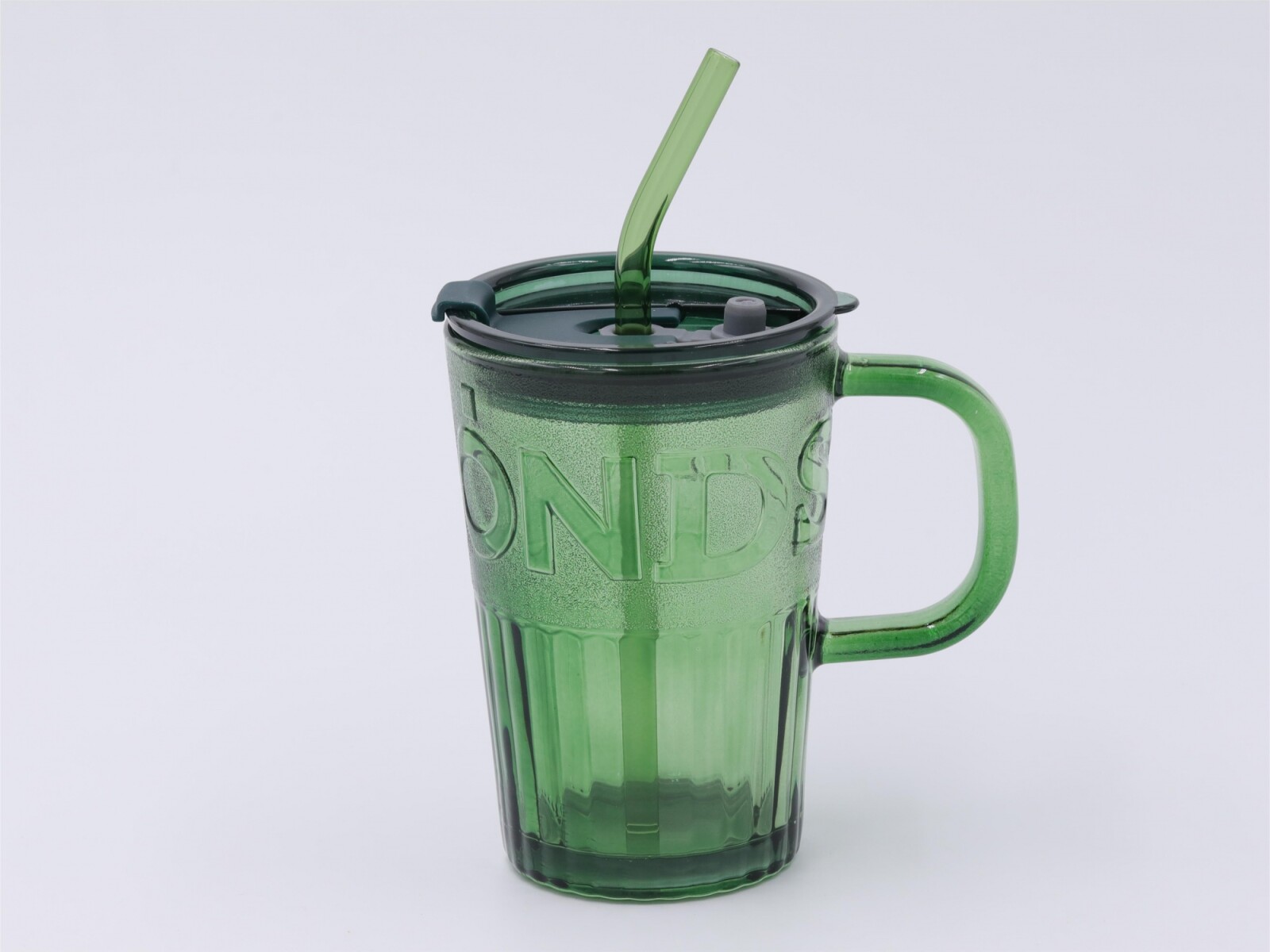 TAZA CAFÉ DIAMANTES CON SORBITO (VERDE/450 ML) 