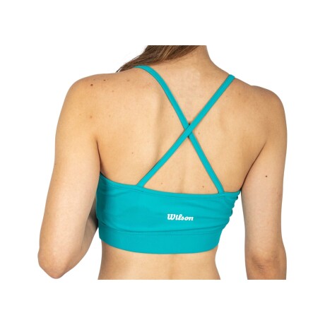 Top Deportivo Mujer en Lycra Wilson Turquesa Turquesa