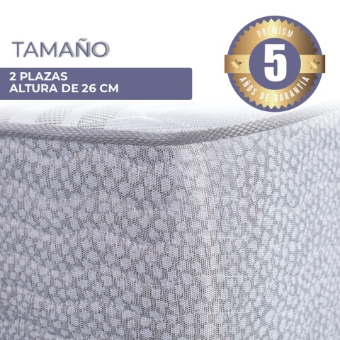Sommier LINEA DORADA Inducol® - Espuma - GARANTIA 5 AÑOS 2 Plazas - 140 cm Sommier LINEA DORADA Inducol® - Espuma - GARANTIA 5 AÑOS 2 Plazas - 140 cm