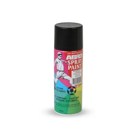 Pintura para plástico color negro satinado 400ml ABR501