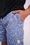 Short de baño estampado Celeste