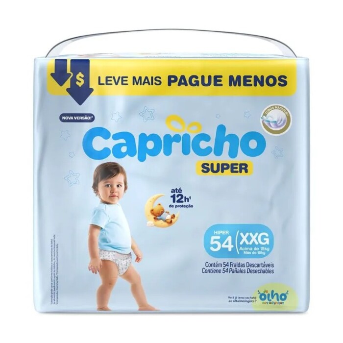 CAPRICHO PAÑAL SUPER XXG PAQ X 54 única