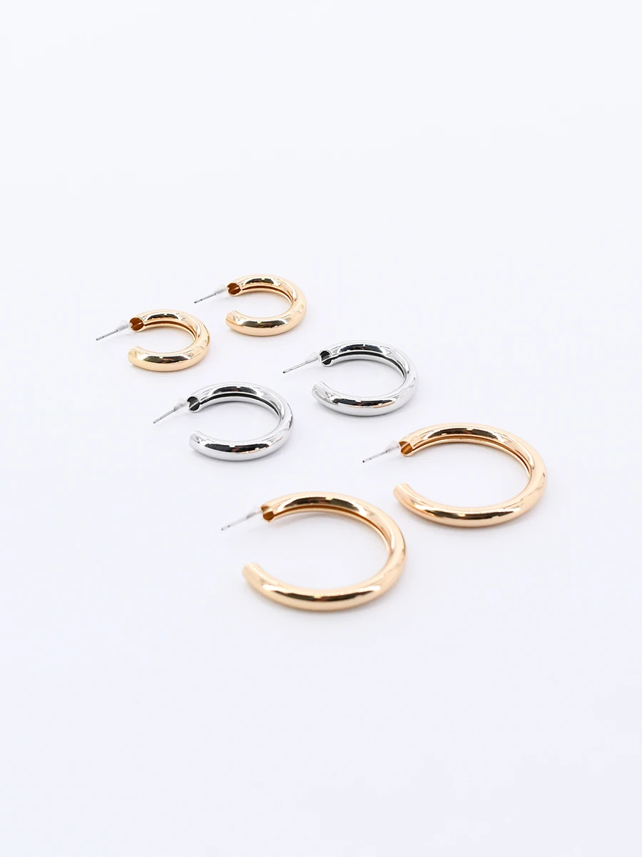 ARITOS ORO Y PLATA - MULTICOLOR 