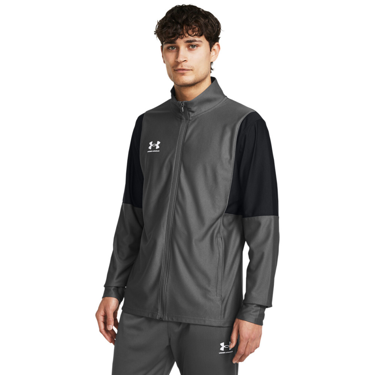 UA M's Ch. Track Jacket-GRY - GRY-026 