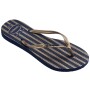 Sandalias Havaianas Slim Nautical Mujer Azul Marino Oro Rosa Metálico