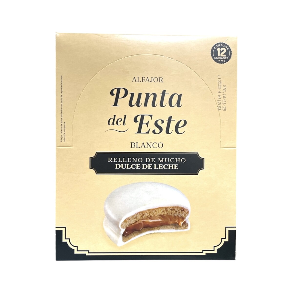 Alfajor Punta del Este x 12 - Chocolate Blanco 