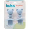 Set x2 cubiertos entrenamiento BUBA silicona OSO celeste