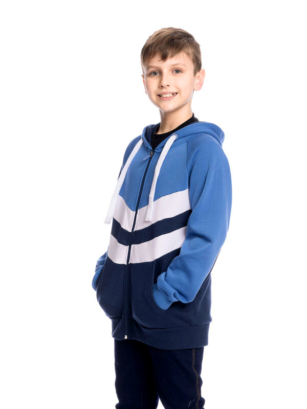 Campera Full Zip Umbro Junior Azu