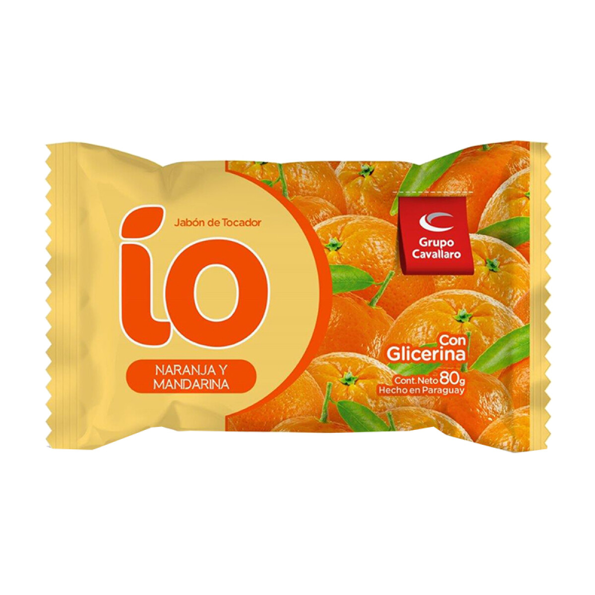 Jabón de Tocador IO 80grs - Naranja y Mandarina 