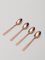 Cuchara De Té Asher Set 4 Un. Rose Gold Color Unico