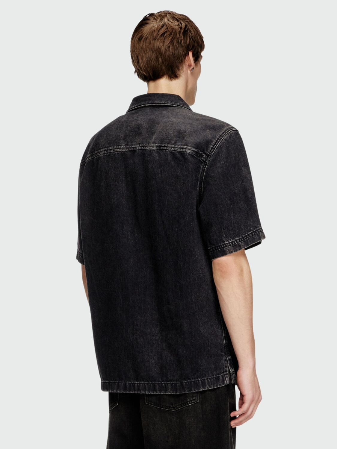 DIESEL - Camisa D- Parocorto Negro