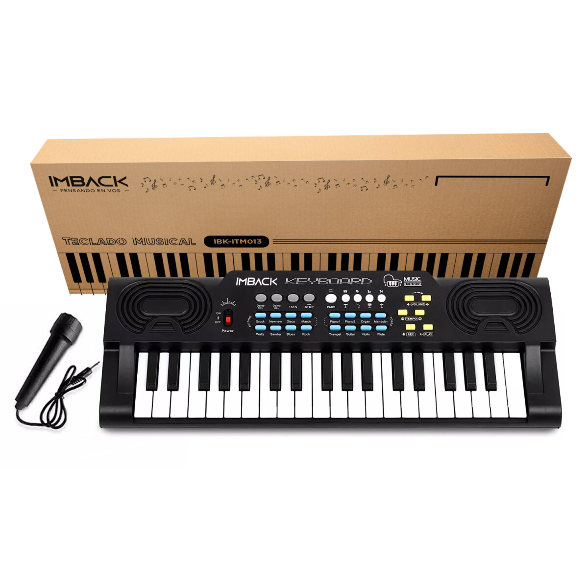 Teclado Organo Musical Piano 37 Teclas Microfono Para Niños 