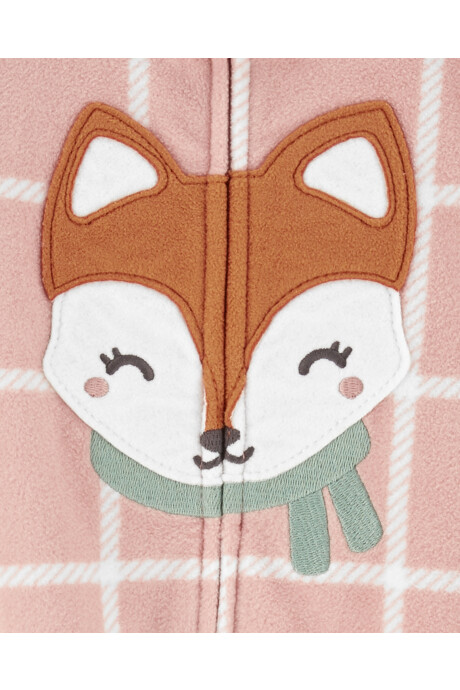 Pijama una pieza de micropolar estampa zorro Sin color