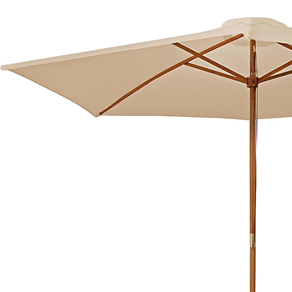 Sombrilla - Madera Natural Beige
