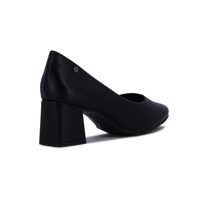 Ramarim Zapato Taco Cuadrado Forrado Negro