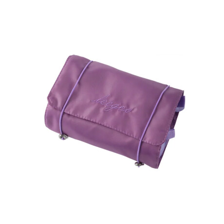 Neceser plegable con estuches con velcro Violeta
