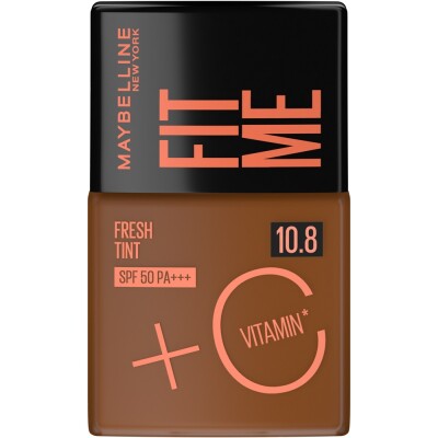 Base Maybelline Fit Me Fresh Tinte Spf50 Tono 10.8 Base Maybelline Fit Me Fresh Tinte Spf50 Tono 10.8