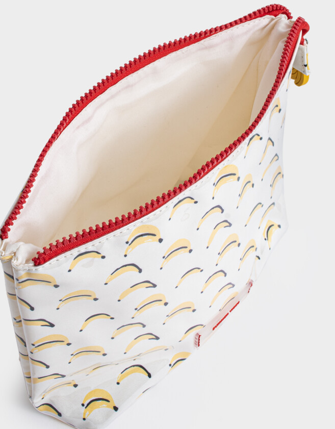 Porta Cosméticos Portacosméticos Estampado - Blanco Crudo