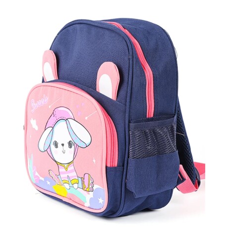 Mochila infantil Canva Fontana en nylon Rosa/Azul